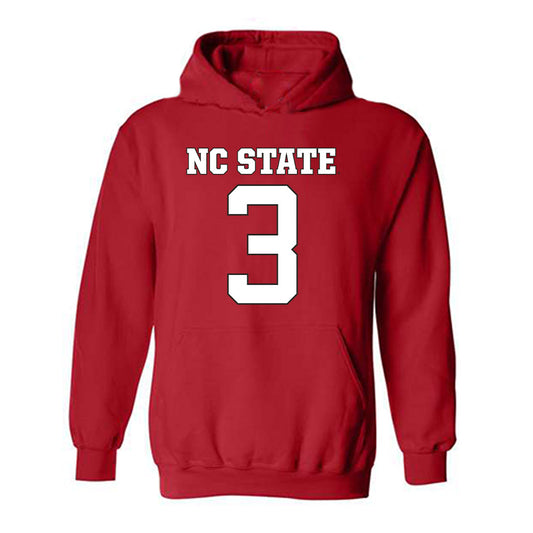 NC State - NCAA Football : Tristan Teasdell - Replica Shersey Hooded Sweatshirt-0