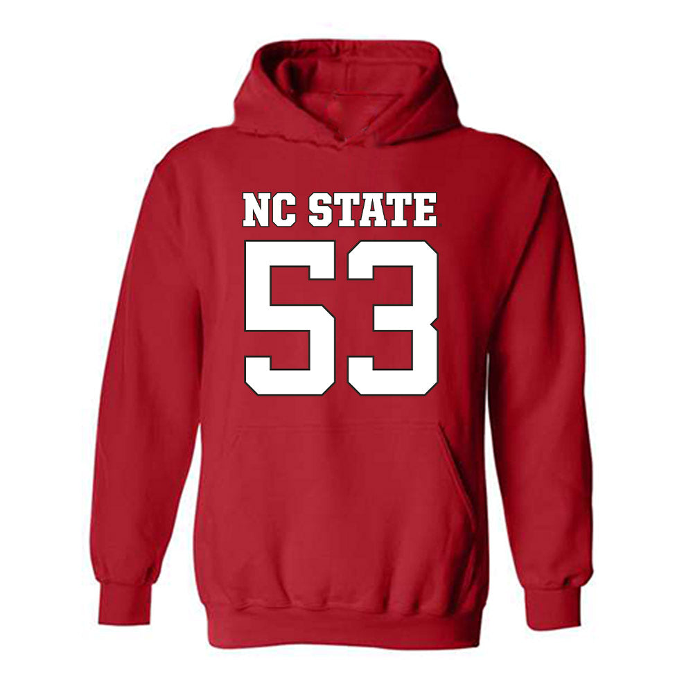 NC State - NCAA Football : Joshua Warren - Replica Shersey Hooded Sweatshirt-0