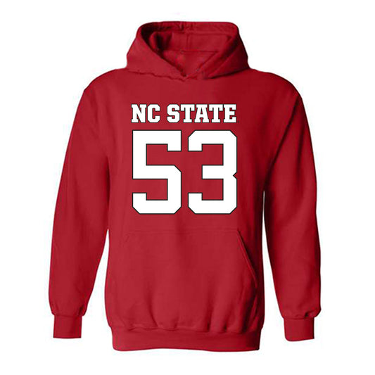 NC State - NCAA Football : Joshua Warren - Replica Shersey Hooded Sweatshirt-0