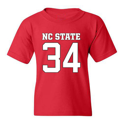 NC State - NCAA Football : Noah Moss - Replica Shersey Youth T-Shirt-0