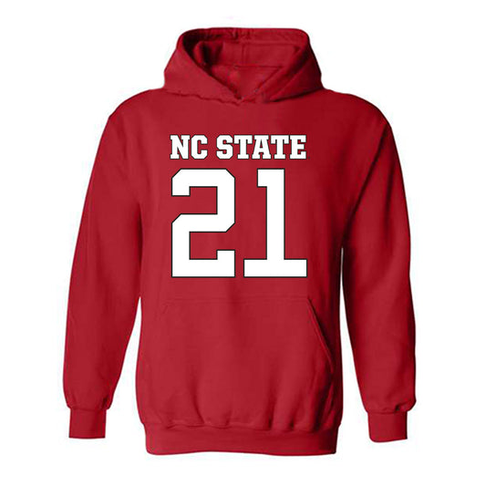 NC State - NCAA Football : Markel Aguirre - Replica Shersey Hooded Sweatshirt-0