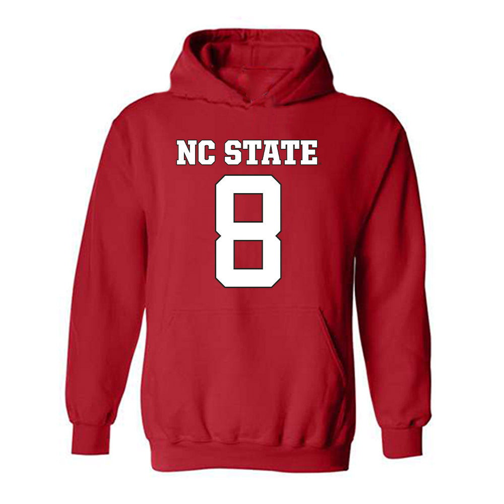 NC State - NCAA Football : Keenan Jackson - Replica Shersey Hooded Sweatshirt-0