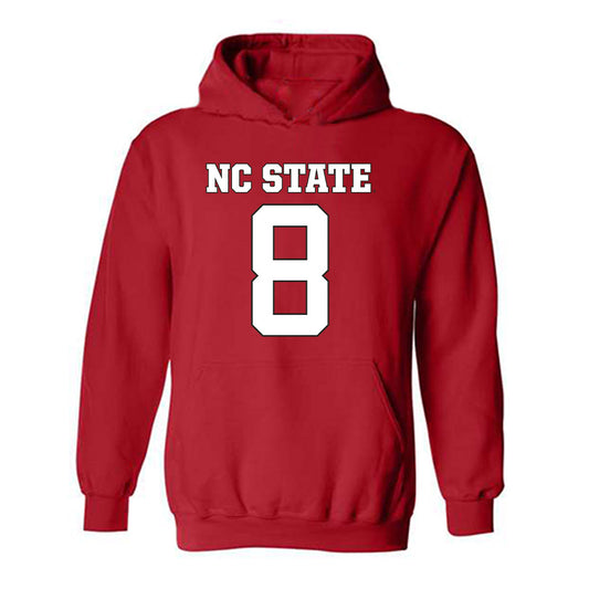 NC State - NCAA Football : Keenan Jackson - Replica Shersey Hooded Sweatshirt-0