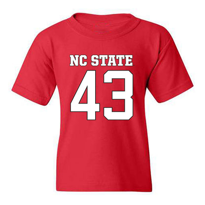 NC State - NCAA Football : AJ Prim - Replica Shersey Youth T-Shirt-0