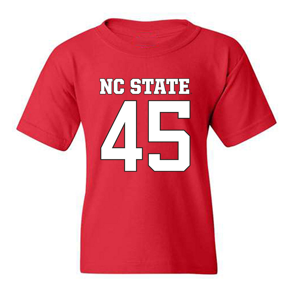 NC State - NCAA Football : Tex Vaughn - Replica Shersey Youth T-Shirt-0