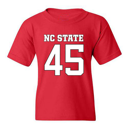 NC State - NCAA Football : Tex Vaughn - Replica Shersey Youth T-Shirt-0