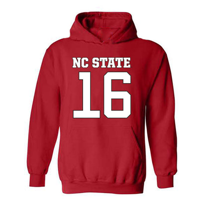 NC State - NCAA Football : Pluto Surratt - Replica Shersey Hooded Sweatshirt-0