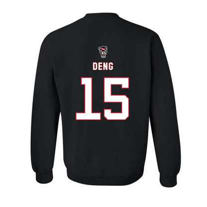 NC State - NCAA Men's Basketball : Jerry Deng - Replica Shersey Crewneck Sweatshirt-1