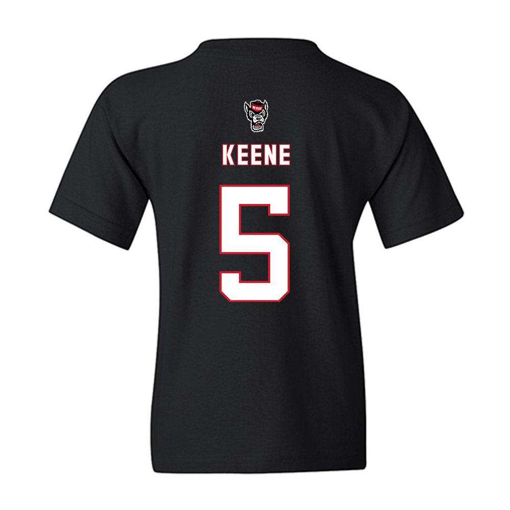 NC State - NCAA Men's Basketball : RJ Keene - Replica Shersey Youth T-Shirt-1