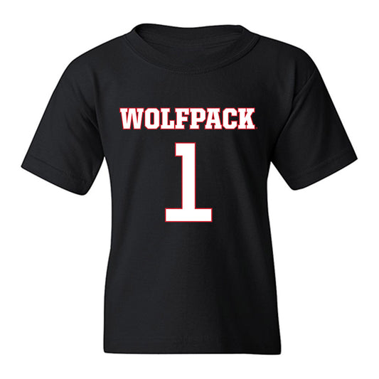 NC State - NCAA Men's Basketball : Darrion Williams - Replica Shersey Youth T-Shirt-0