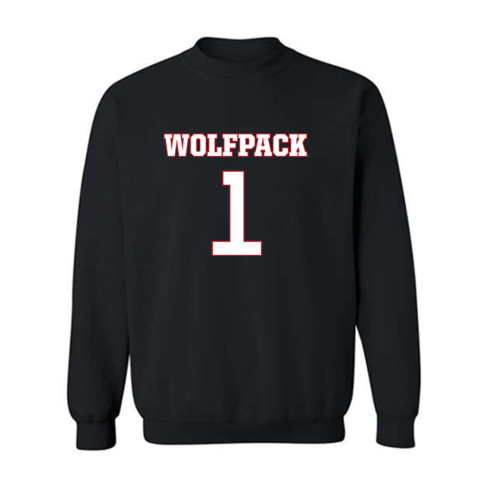NC State - NCAA Men's Basketball : Christian Hammond - Replica Shersey Crewneck Sweatshirt-0