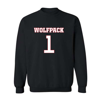 NC State - NCAA Men's Basketball : Christian Hammond - Replica Shersey Crewneck Sweatshirt-0