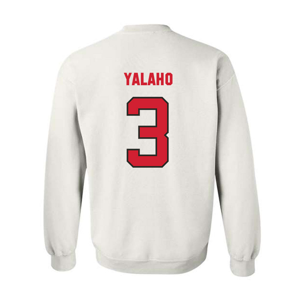 NC State - NCAA Men's Basketball : Eemeli Yalaho - Replica Shersey Crewneck Sweatshirt-1