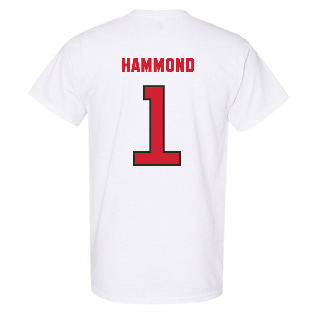 NC State - NCAA Men's Basketball : Christian Hammond - Replica Shersey T-Shirt-1