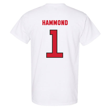 NC State - NCAA Men's Basketball : Christian Hammond - Replica Shersey T-Shirt-1