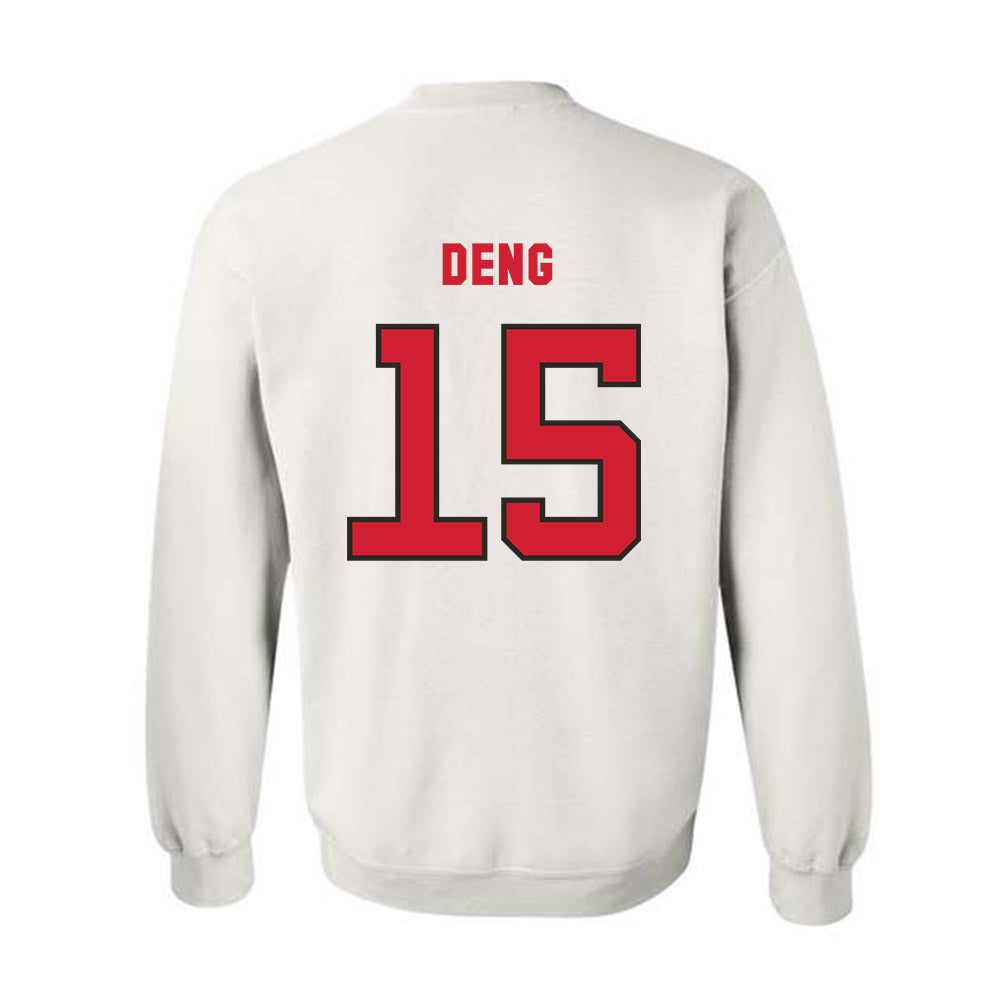 NC State - NCAA Men's Basketball : Jerry Deng - Replica Shersey Crewneck Sweatshirt-1