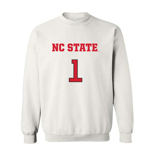 NC State - NCAA Men's Basketball : Christian Hammond - Replica Shersey Crewneck Sweatshirt-0
