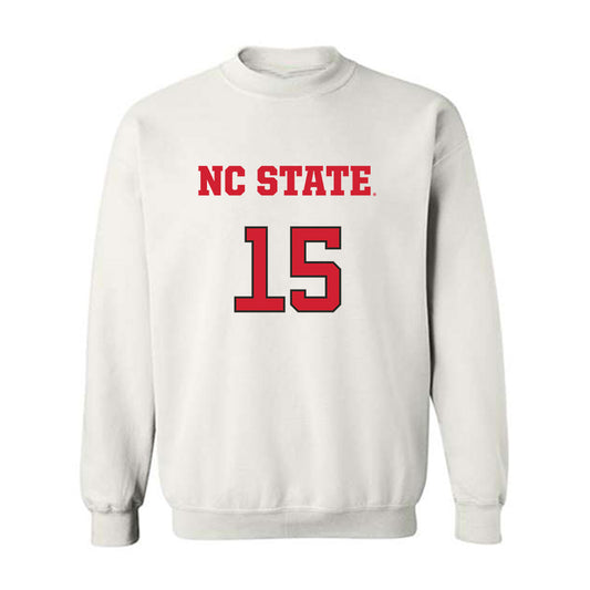 NC State - NCAA Men's Basketball : Jerry Deng - Replica Shersey Crewneck Sweatshirt-0