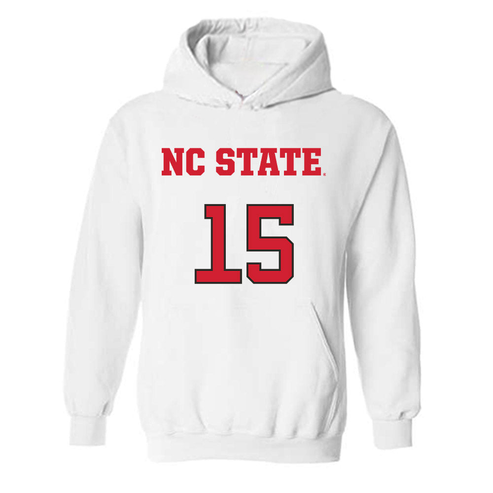 NC State - NCAA Men's Basketball : Jerry Deng - Replica Shersey Hooded Sweatshirt-0