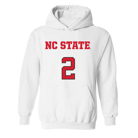 NC State - NCAA Men's Basketball : Paul McNeil - Replica Shersey Hooded Sweatshirt-0