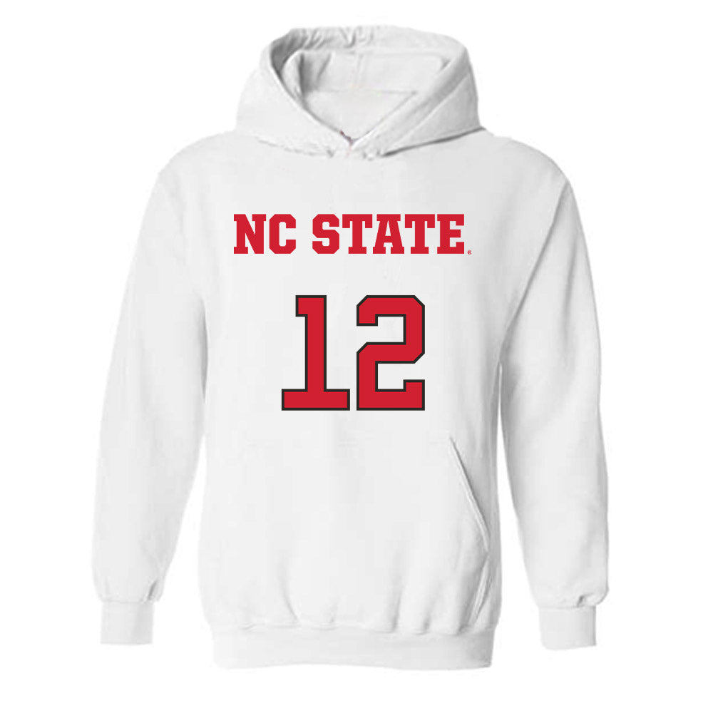 NC State - NCAA Men's Basketball : Scottie Ebube - Replica Shersey Hooded Sweatshirt-0