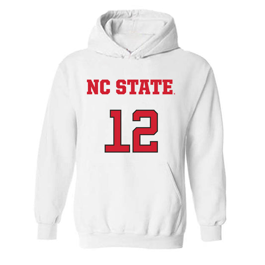 NC State - NCAA Men's Basketball : Scottie Ebube - Replica Shersey Hooded Sweatshirt-0