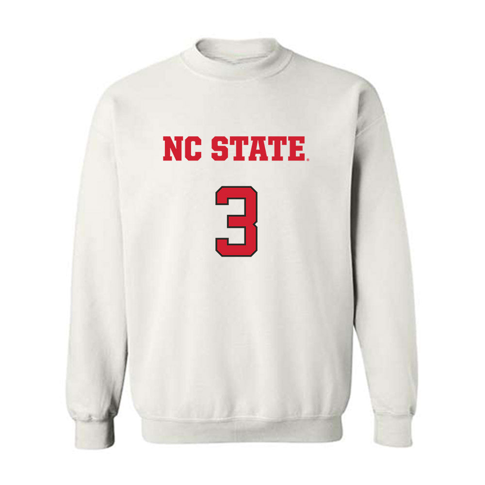 NC State - NCAA Men's Basketball : Eemeli Yalaho - Replica Shersey Crewneck Sweatshirt-0