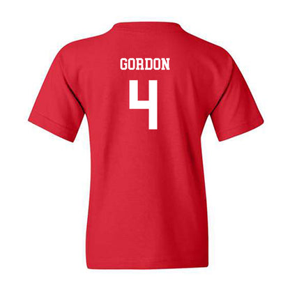 NC State - NCAA Men's Soccer : Joshua Gordon - Replica Shersey Youth T-Shirt-1