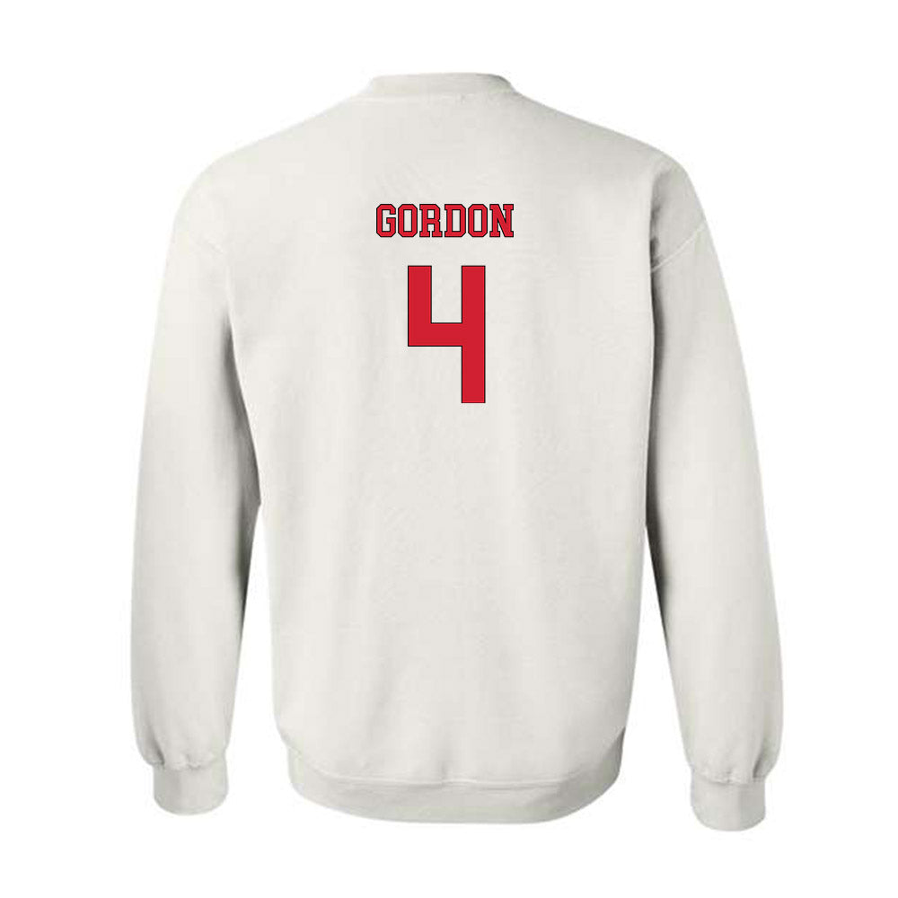 NC State - NCAA Men's Soccer : Joshua Gordon - Replica Shersey Crewneck Sweatshirt-1
