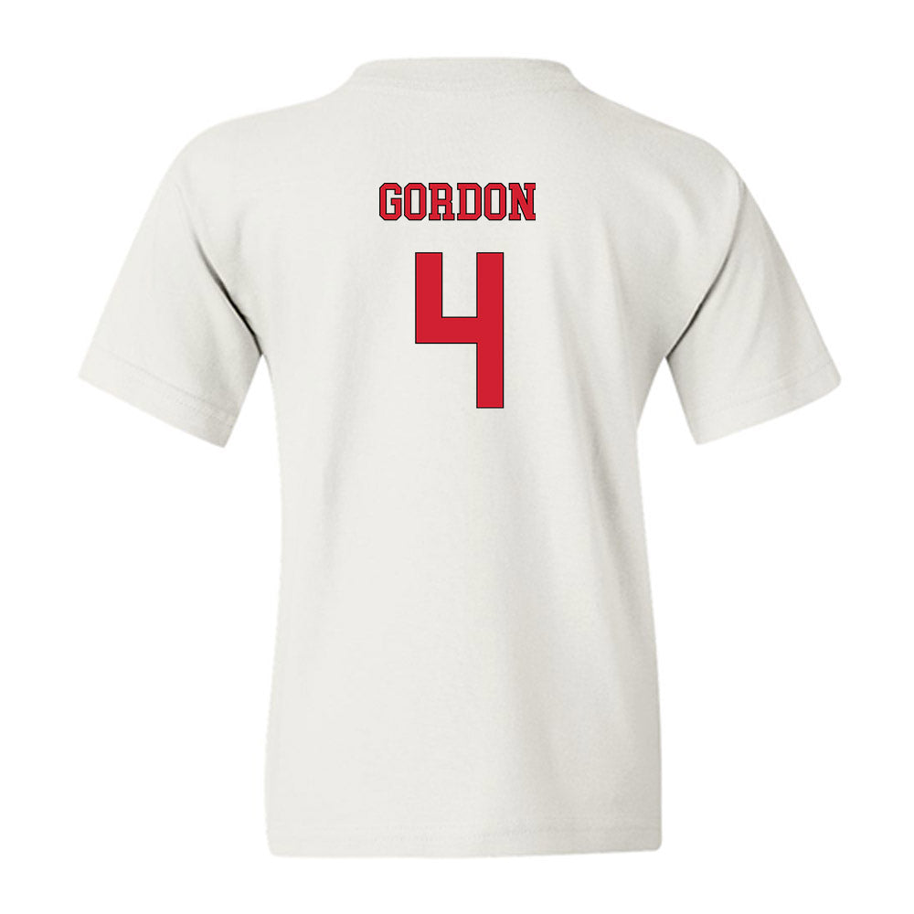 NC State - NCAA Men's Soccer : Joshua Gordon - Replica Shersey Youth T-Shirt-1