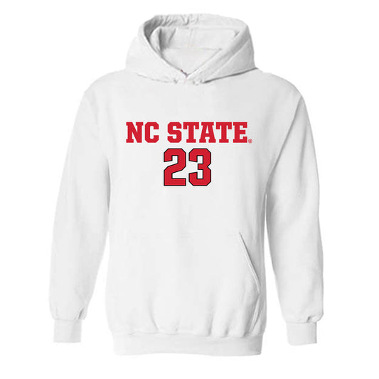 NC State - NCAA Men's Soccer : Austin Bush - Replica Shersey Hooded Sweatshirt-0