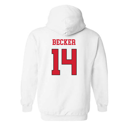 NC State - NCAA Softball : Kadie Becker - Replica Shersey Hooded Sweatshirt-1