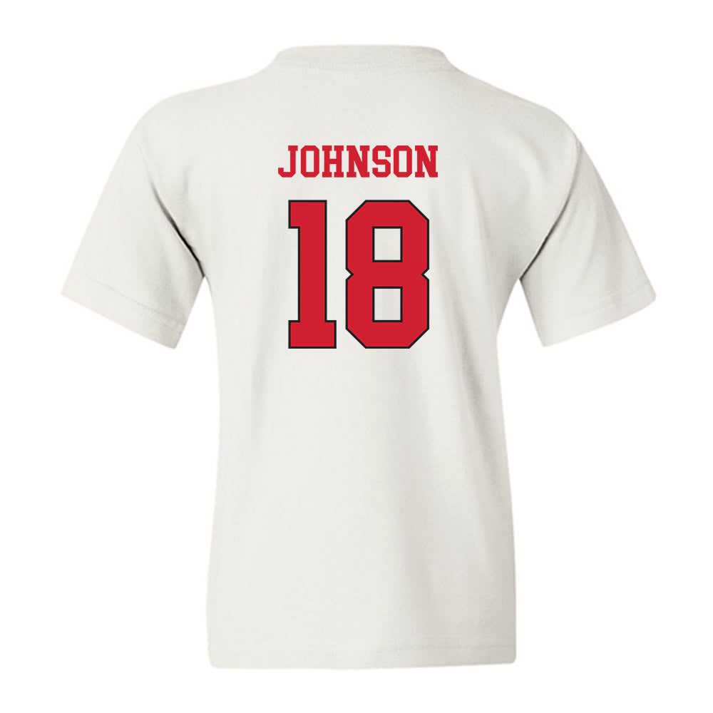 NC State - NCAA Softball : Sarah Johnson - Replica Shersey Youth T-Shirt-1