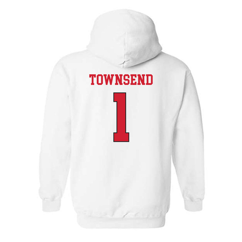 NC State - NCAA Softball : Maia Townsend - Replica Shersey Hooded Sweatshirt-1