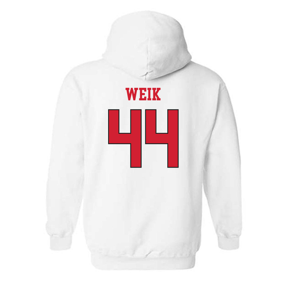 NC State - NCAA Softball : Kendall Weik - Replica Shersey Hooded Sweatshirt-1
