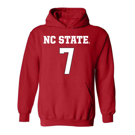 NC State - NCAA Women's Basketball : Kyshe Lunan - Replica Shersey Hooded Sweatshirt-0