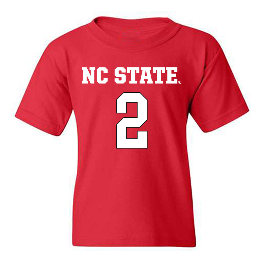 NC State - NCAA Women's Basketball : Qadence Samuels - Replica Shersey Youth T-Shirt-0