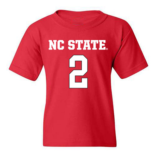 NC State - NCAA Women's Basketball : Qadence Samuels - Replica Shersey Youth T-Shirt-0