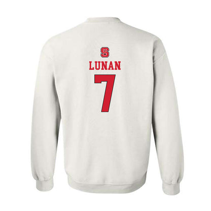 NC State - NCAA Women's Basketball : Kyshe Lunan - Replica Shersey Crewneck Sweatshirt-1