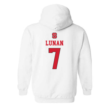 NC State - NCAA Women's Basketball : Kyshe Lunan - Replica Shersey Hooded Sweatshirt-1