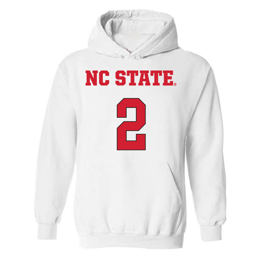 NC State - NCAA Women's Basketball : Qadence Samuels - Replica Shersey Hooded Sweatshirt-0