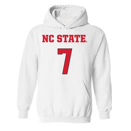 NC State - NCAA Women's Basketball : Kyshe Lunan - Replica Shersey Hooded Sweatshirt-0