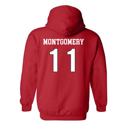 NC State - NCAA Women's Soccer : Carly Montgomery - Replica Shersey Hooded Sweatshirt-1