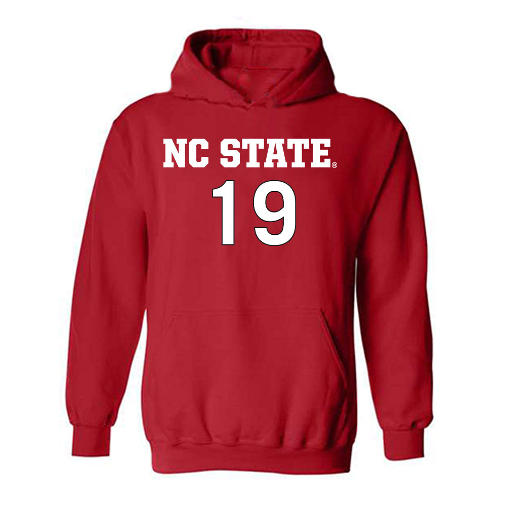 NC State - NCAA Women's Soccer : Antonella Mazziotto - Replica Shersey Hooded Sweatshirt-0