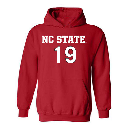 NC State - NCAA Women's Soccer : Chloe Stanley - Replica Shersey Hooded Sweatshirt-0