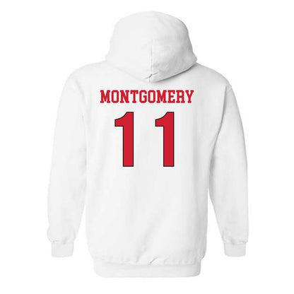 NC State - NCAA Women's Soccer : Carly Montgomery - Replica Shersey Hooded Sweatshirt-1