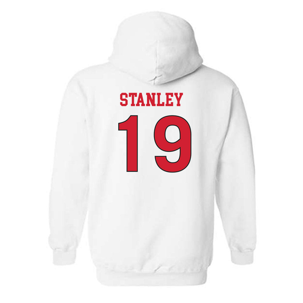 NC State - NCAA Women's Soccer : Chloe Stanley - Replica Shersey Hooded Sweatshirt-1