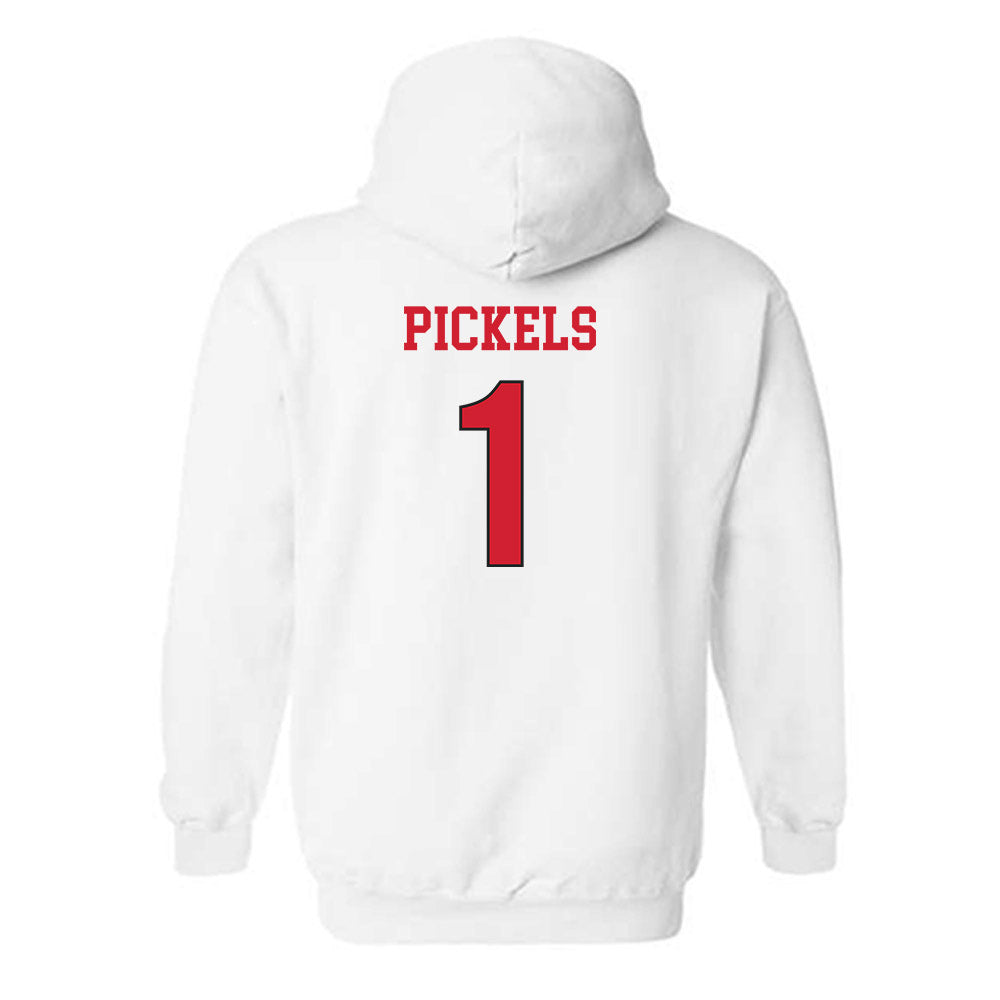 NC State - NCAA Women's Soccer : Riley Pickels - Replica Shersey Hooded Sweatshirt-1