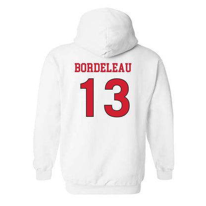 NC State - NCAA Women's Soccer : Jade Bordeleau - Replica Shersey Hooded Sweatshirt-1