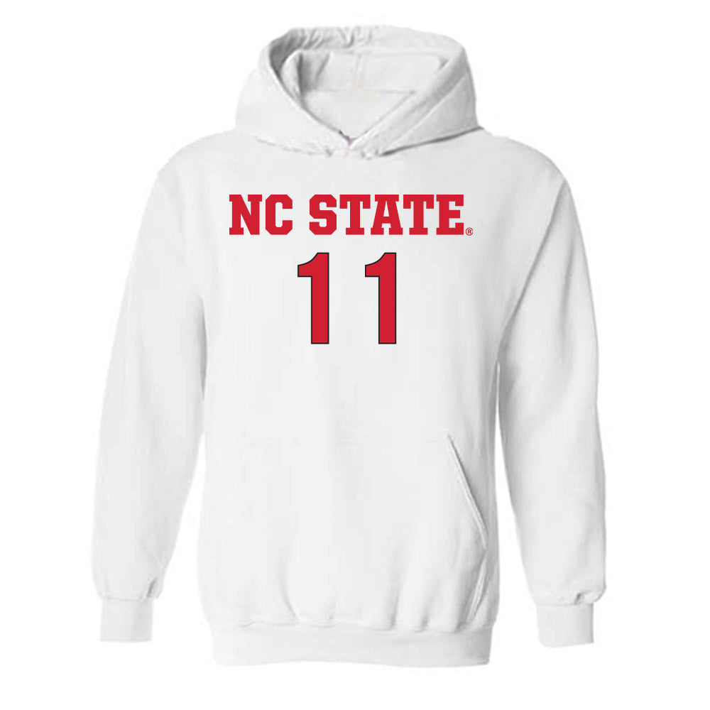 NC State - NCAA Women's Soccer : Carly Montgomery - Replica Shersey Hooded Sweatshirt-0